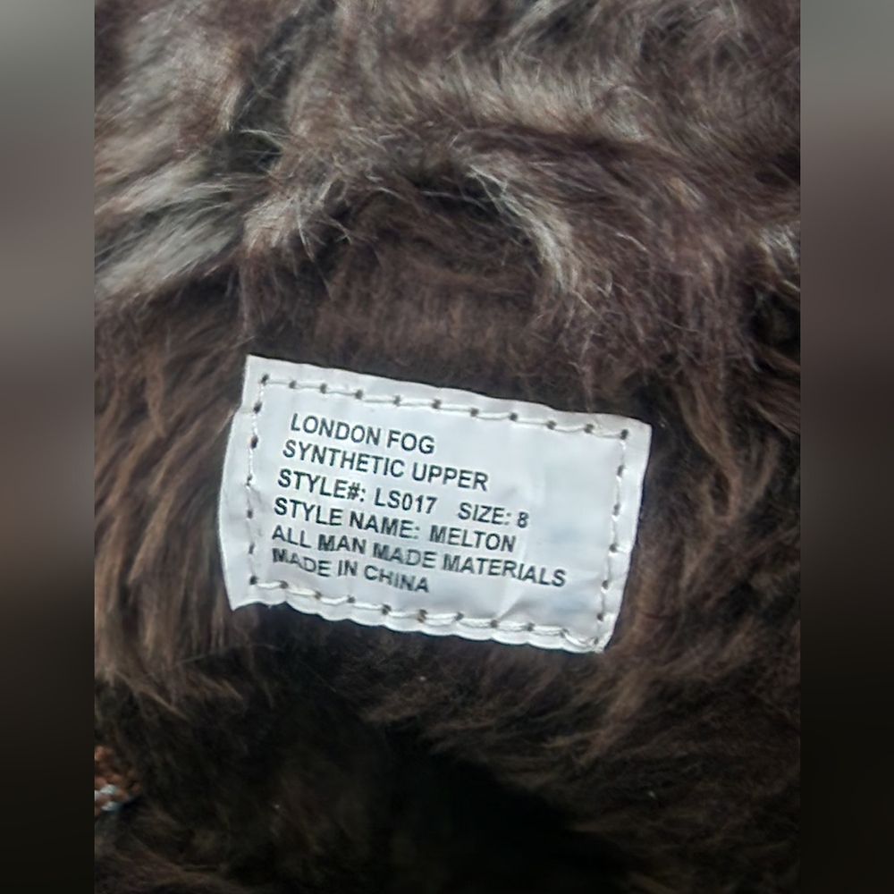 London Fog Brown and Tan Fur-Trimmed Winter Boots - Picture 6 of 6